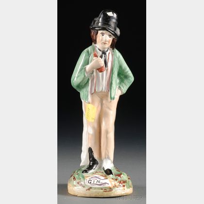 Staffordshire Figure of Gin and Water