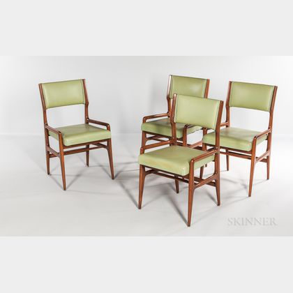Four Gio Ponti for Cassina Model 676 Chairs