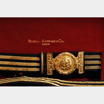 Cased Model 1852 Presentation Sword by Bigelow Kennard & Co. and Other Objects Relating to Rear Admiral Frank Wildes, U.S.N.