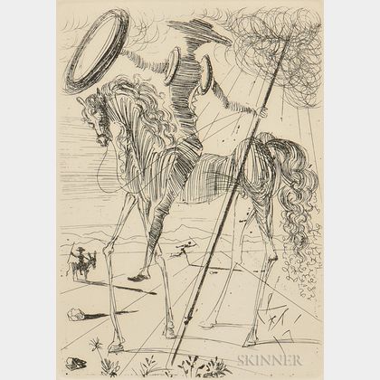Framed Dali Collector's Guild Don Quixote Print
