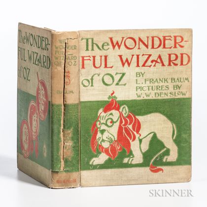 Baum, L. Frank (1856-1919) The Wonderful Wizard of Oz , First Edition, Second State, Binding B.