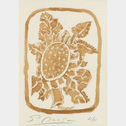 Attributed to Georges Braque (French, 1882-1963) Leaves.