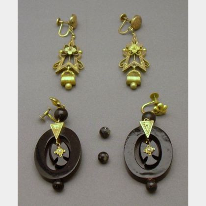 Two Pairs of Victorian Earpendants
