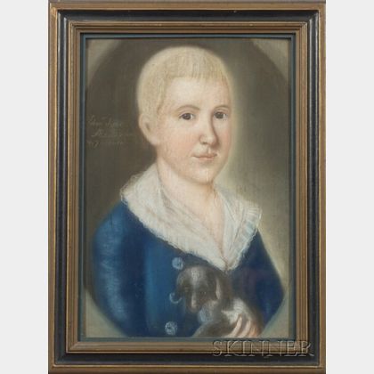 Attributed to Benjamin Blyth (American, 1746-1811) "Eban'r Syms Aet. 13 years & 7 months."