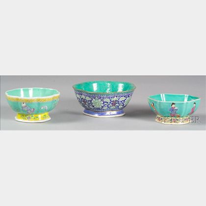 Three Porcelain Bowls