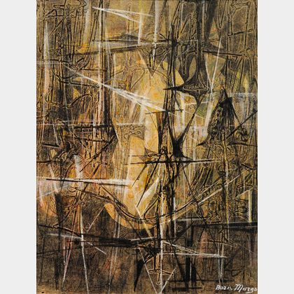 Boris Margo (Ukrainian/American, 1902-1995) Untitled [Abstract]
