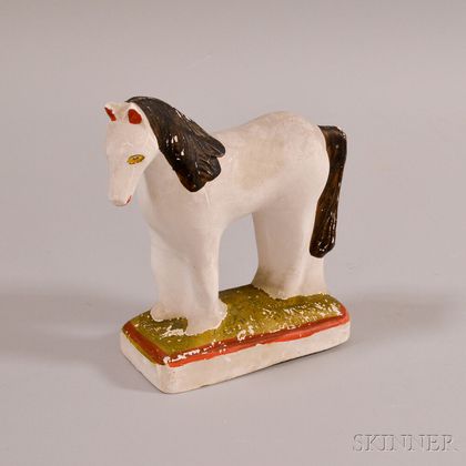 Chalkware Figure of a Horse