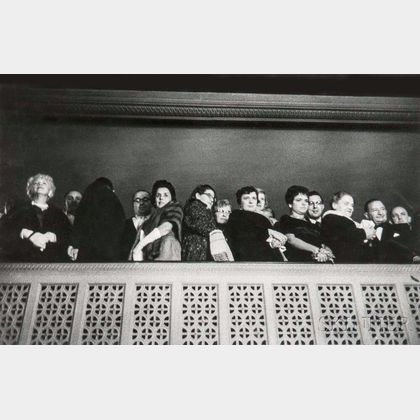Robert Frank (Swiss, b. 1924) Theater-goers in a Balcony
