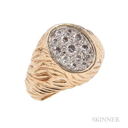 18kt Gold and Diamond Ring, Kutchinsky
