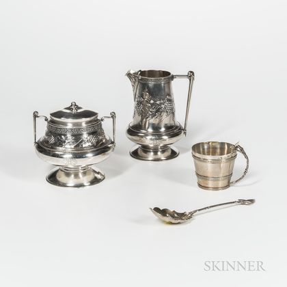 Four Pieces of Gorham Sterling Silver Tableware