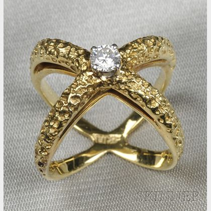 18kt Gold and Diamond Ring