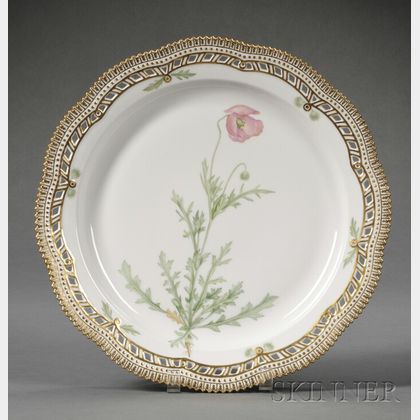 Royal Copenhagen Porcelain "Flora Danica" Platter