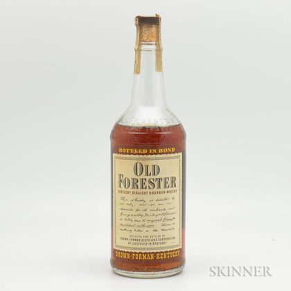 Old Forester 4 Years Old 1946, 1 4/5 quart bottle 