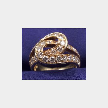 18kt Gold and Diamond Ring, Cartier Paris