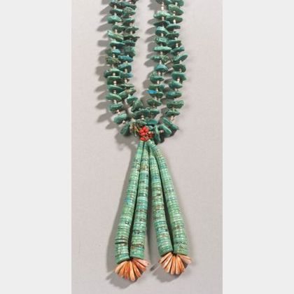 Southwest Turquoise and Shell Necklace