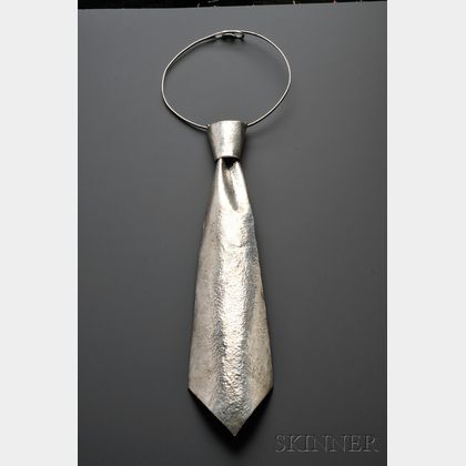 Hammered Silver Necktie, Noma Copley