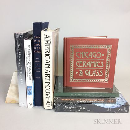 Eight Reference Books on Glass and Ceramics