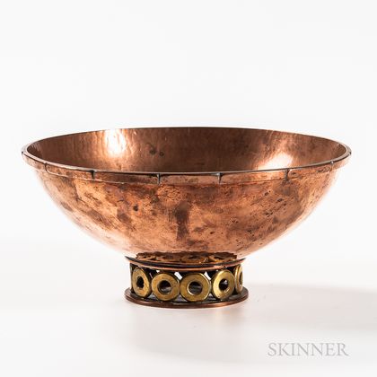 Dirk Van Erp (American/Dutch, 1862-1933) Copper and Brass Bowl