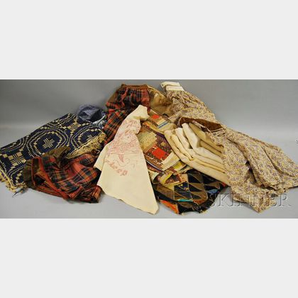 Collection of Assorted Mostly 19th Century American Textiles
