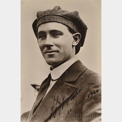 Hawker, Harry George (1889-1921) Two Photographs, One Signed, 15 June 1920.
