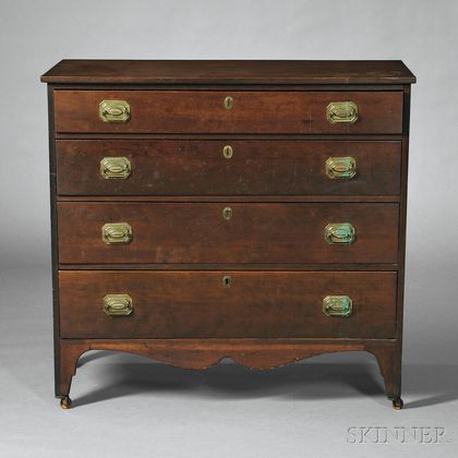 Federal Cherry Chest of Four Drawers