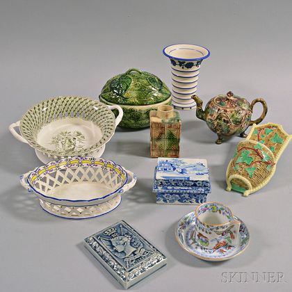 Eleven Pieces of English Ceramics
