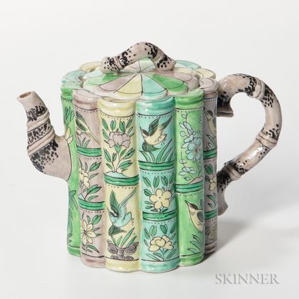 Famille Verte Bamboo-inspired Teapot