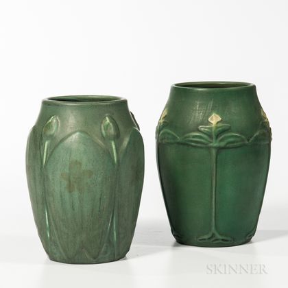 Two Hampshire Art Pottery Vases