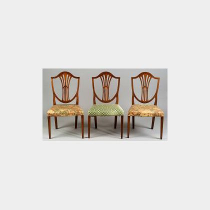 Three Cherry Federal Shield-back Side Chairs