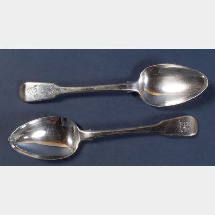 Set of Twelve George III Silver Large Tablespoons