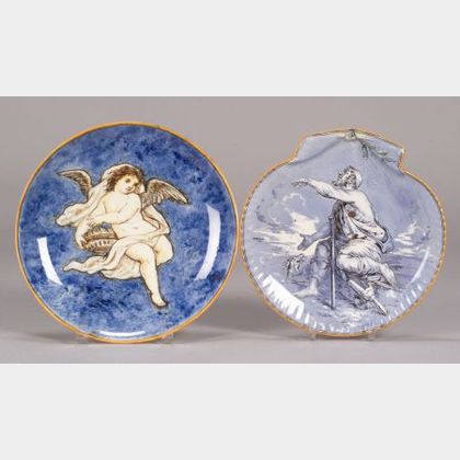Two Wedgwood Queen's Ware Dishes