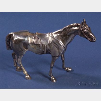 Continental Silver Figure of a Sport Horse