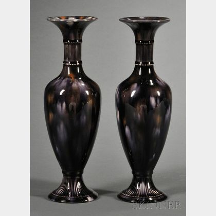 Pair of Wedgwood Majolica Vases