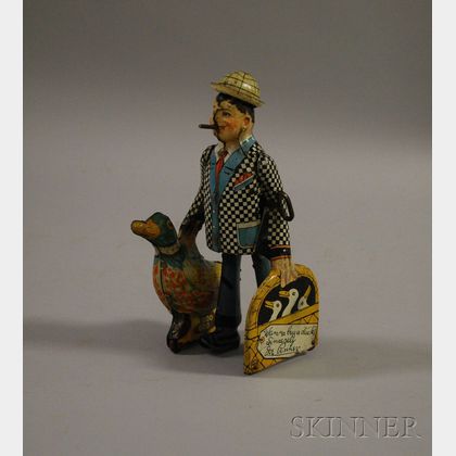 Goo Goo "Joe Penner Wanna Buy a Duck" Lithographed Tin Toy