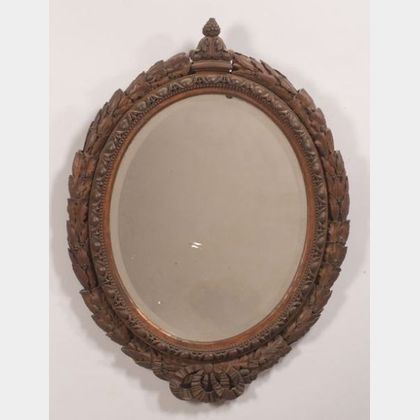 Victorian Carved Beechwood Mirror