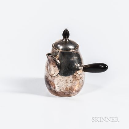 Georg Jensen (Danish, 1866-1935) Sterling Silver Chocolate Pot