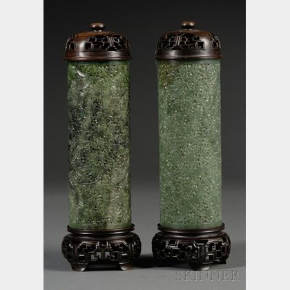 Pair of Incense Cylinders