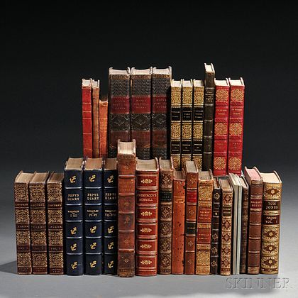 Decorative Bindings, English Literature Sets, Thirty-one Volumes.