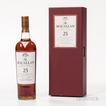 Macallan 25 Years Old, 1 750ml bottle (oc) 