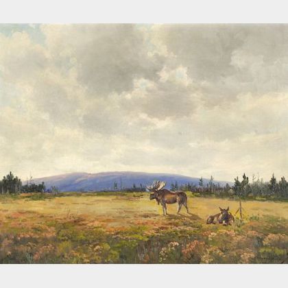 Charles Gordon Harris (American, b. 1891) Moose