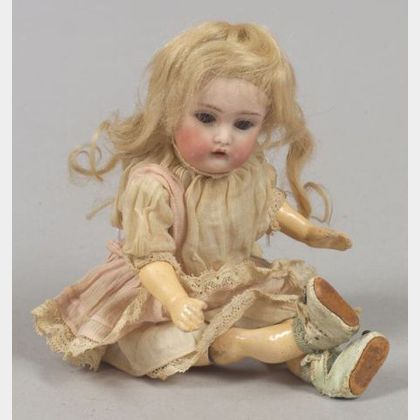 Small Kestner 155 Bisque Head Doll