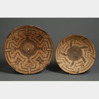 Two Southwest Coiled Basketry Bowls