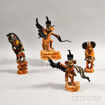 Four Contemporary Kachina Dolls