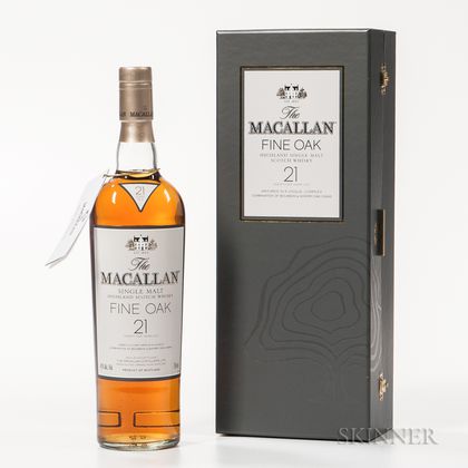 Macallan Fine Oak 21 Years Old, 1 750ml bottle (oc) 