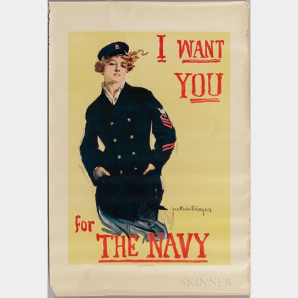 "I Want You for The Navy" Poster