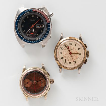 Friedlander's, Cimier, and Seiko Chronograph Wristwatches