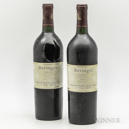 Beringer Bancroft Ranch 1991, 2 bottles 