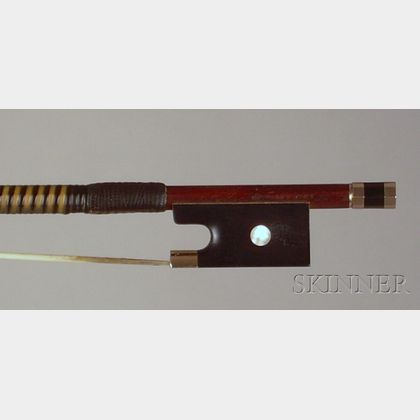 Gold Mounted Viola Bow, Emile A. Ouchard, 1959