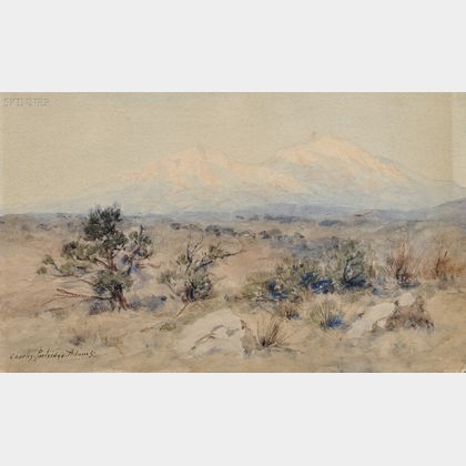 Charles Partridge Adams (American, 1858-1942) The Spanish Peaks, Colorado