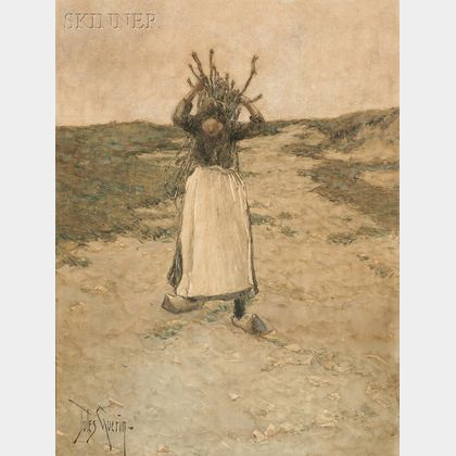 Jules Guerin (American, 1866-1946) The Fagot Gatherer
